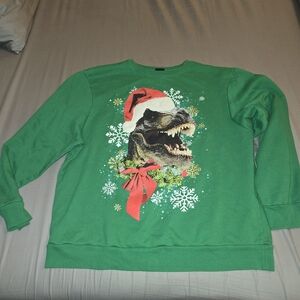 Christmas T-Rex Sweatshirt